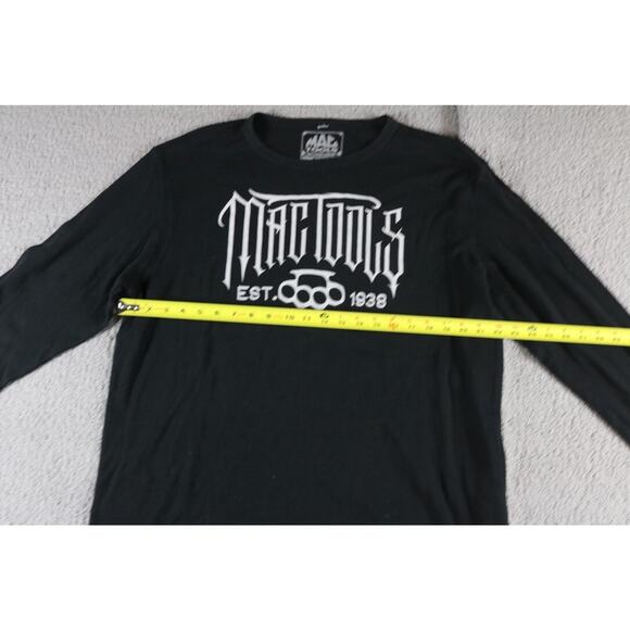 Matco Tools Black 2XL Graphic Print Thermal Henley Vintage Pull Over Mechanic - Picture 5 of 6